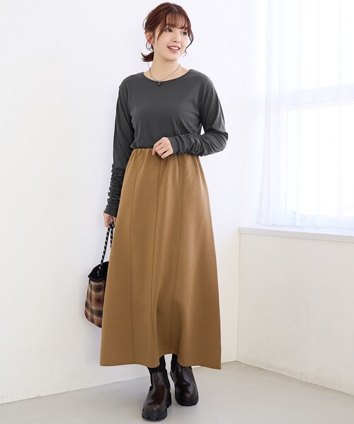 coen(コーエン)の「袖くしゅテレコカットソー(Tシャツ/カットソー・レディース・ライトブルー/ブラック/オフホワイト・L/M)」の10枚目の写真