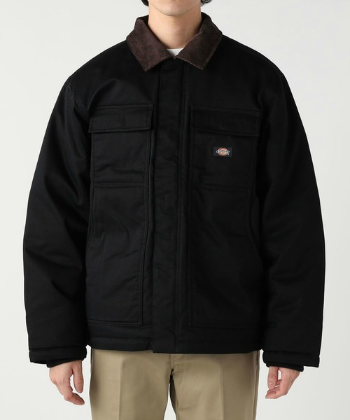 Dickies(ディッキーズ)の「Dickies/ディッキーズ アイゼンハワー ダウンジャケット/コーデュロイジャケット/アウター(ダウンジャケット/コート・メンズ・ブラック/ベージュ・MEDIUM/LARGE/X-LARGE)」の3枚目の写真