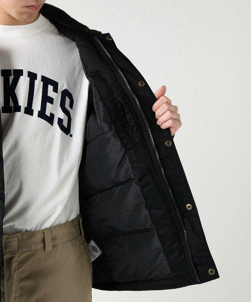 Dickies(ディッキーズ)の「Dickies/ディッキーズ アイゼンハワー ダウンジャケット/コーデュロイジャケット/アウター(ダウンジャケット/コート・メンズ・ブラック/ベージュ・MEDIUM/LARGE/X-LARGE)」の6枚目の写真