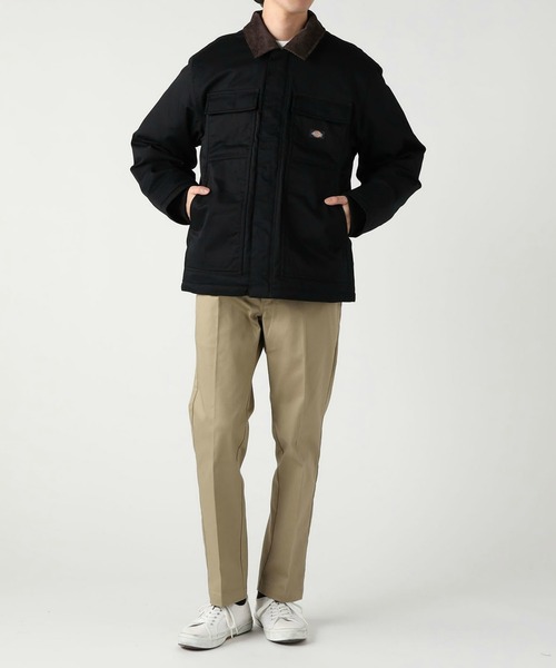 Dickies(ディッキーズ)の「Dickies/ディッキーズ アイゼンハワー ダウンジャケット/コーデュロイジャケット/アウター(ダウンジャケット/コート・メンズ・ブラック/ベージュ・MEDIUM/LARGE/X-LARGE)」の12枚目の写真