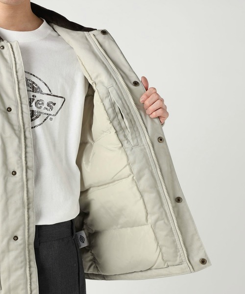 Dickies(ディッキーズ)の「Dickies/ディッキーズ アイゼンハワー ダウンジャケット/コーデュロイジャケット/アウター(ダウンジャケット/コート・メンズ・ブラック/ベージュ・MEDIUM/LARGE/X-LARGE)」の16枚目の写真
