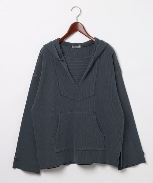 niko and...（ニコアンド）の「[MODE NORM CORE] ワッフルメキシカンパーカー（パーカー・レディース・ネイビー/ナチュラル/オフホワイト・FREE）」の21枚目の写真