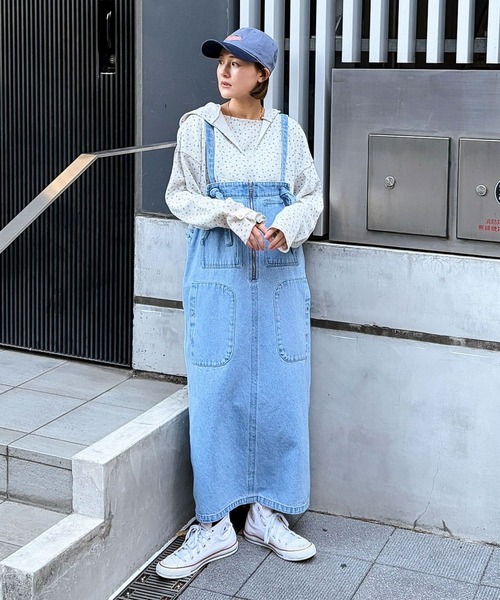 niko and...（ニコアンド）の「[MODE NORM CORE] ワッフルメキシカンパーカー（パーカー・レディース・ネイビー/ナチュラル/オフホワイト・FREE）」の7枚目の写真