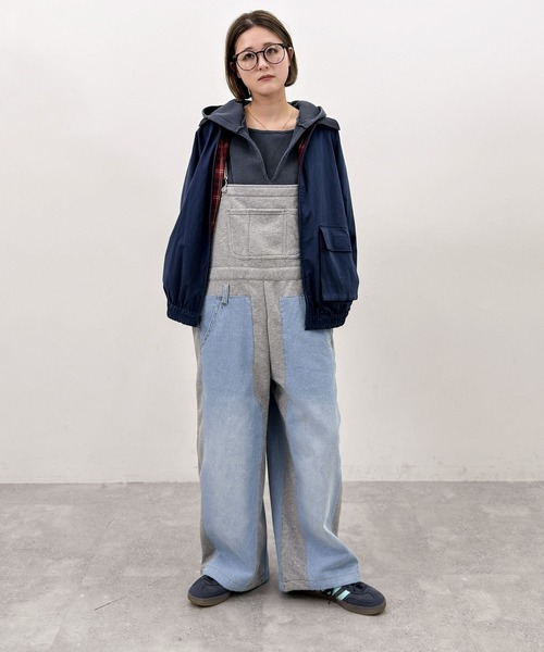 niko and...（ニコアンド）の「[MODE NORM CORE] ワッフルメキシカンパーカー（パーカー・レディース・ネイビー/ナチュラル/オフホワイト・FREE）」の13枚目の写真