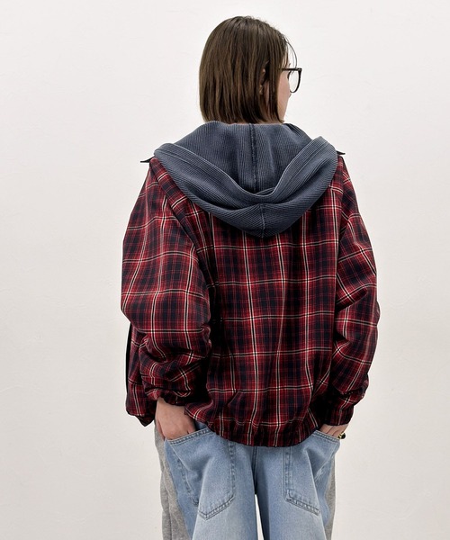 niko and...（ニコアンド）の「[MODE NORM CORE] ワッフルメキシカンパーカー（パーカー・レディース・ネイビー/ナチュラル/オフホワイト・FREE）」の16枚目の写真