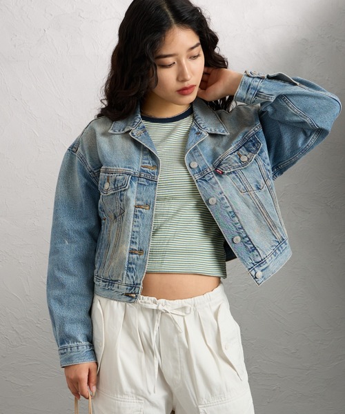 LEVI'S/リーバイス] SHRUNKEN 90'S ショート丈トラッカーデニム
