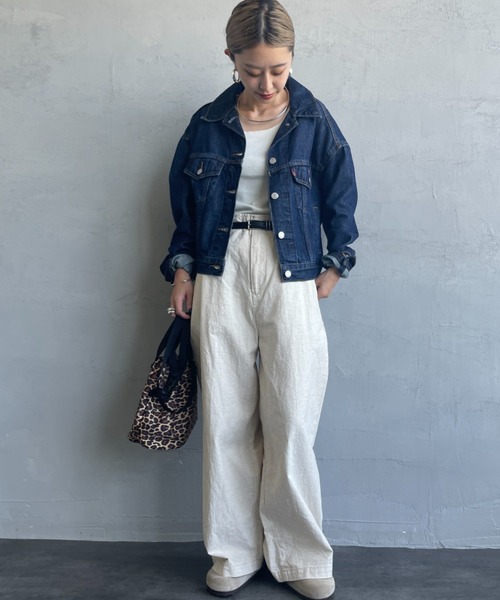 Levi's（リーバイス）の「[LEVI’S/リーバイス] SHRUNKEN 90'S ショート丈トラッカーデニムジャケット（デニムジャケット・レディース・インディゴブルー・S）」の8枚目の写真
