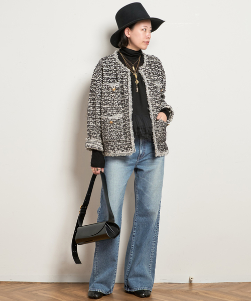 ARCHIVE STANCE/アーカイブスタンス】別注no-collar knit Jacket