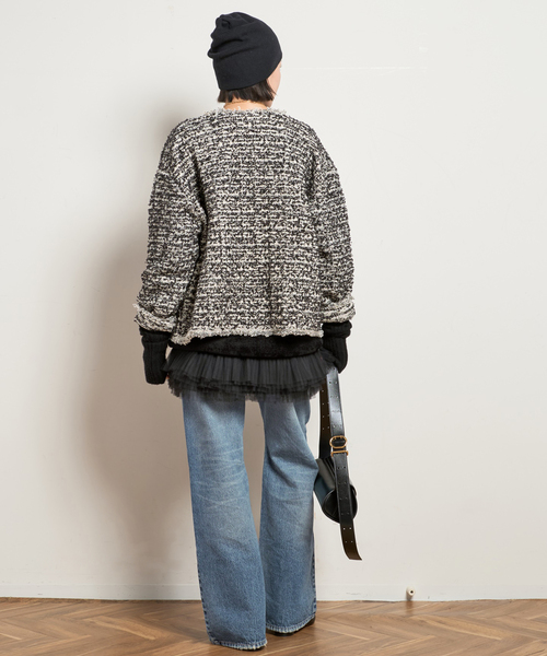 ARCHIVE STANCE/アーカイブスタンス】別注no-collar knit Jacket