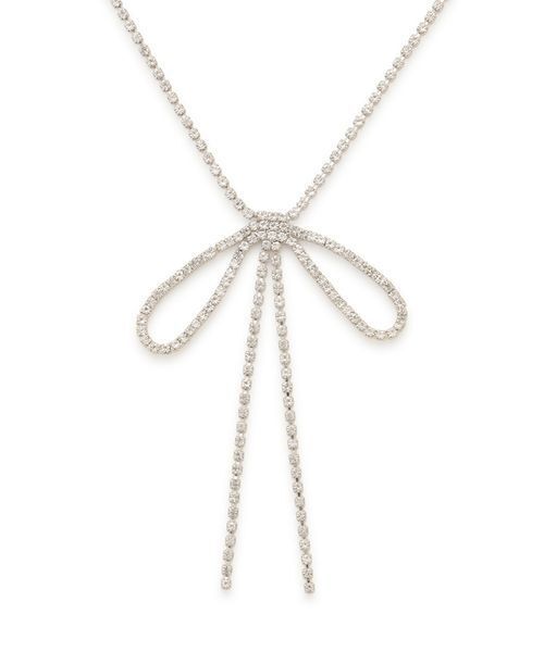 SNIDEL（スナイデル）の「バリエリボンネックレス（ネックレス・レディース・シルバー/ゴールド/イエロー・F）」の3枚目の写真