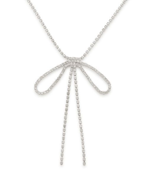 SNIDEL（スナイデル）の「バリエリボンネックレス（ネックレス・レディース・シルバー/ゴールド/イエロー・F）」の4枚目の写真