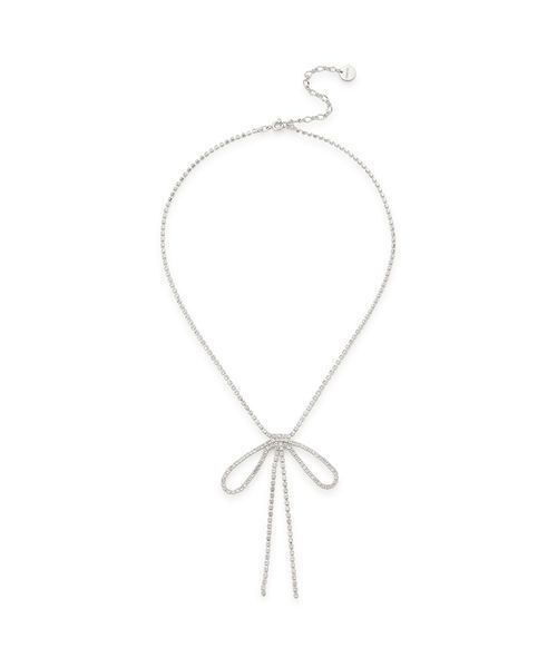 SNIDEL（スナイデル）の「バリエリボンネックレス（ネックレス・レディース・シルバー/ゴールド/イエロー・F）」の5枚目の写真