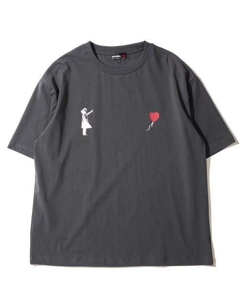BRANDALISED（ブランダライズド）の「【BRANDALISED/ブランダライズド】グラフィティアートプリント クルーネックTシャツ 冷感天竺（Tシャツ/カットソー・メンズ・アイボリー/ブラック/チャコールグレー・X-LARGE/LARGE/MEDIUM）」の13枚目の写真