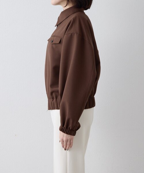 Whim Gazette(ウィムガゼット)の「平織りジップブルゾン(ブルゾン・レディース・ブラウン・FREE)」の13枚目の写真