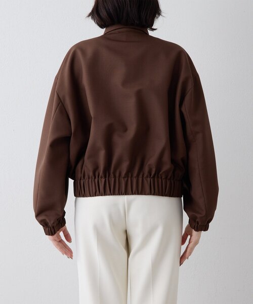 Whim Gazette(ウィムガゼット)の「平織りジップブルゾン(ブルゾン・レディース・ブラウン・FREE)」の14枚目の写真