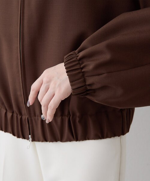 Whim Gazette(ウィムガゼット)の「平織りジップブルゾン(ブルゾン・レディース・ブラウン・FREE)」の17枚目の写真