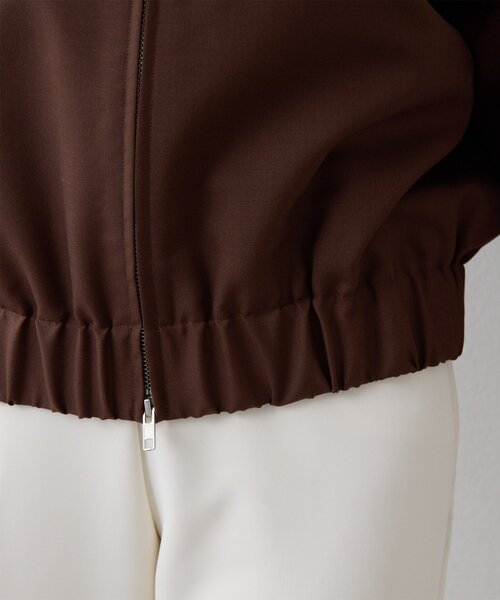 Whim Gazette(ウィムガゼット)の「平織りジップブルゾン(ブルゾン・レディース・ブラウン・FREE)」の19枚目の写真