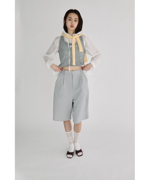 duei(デュイ)の「チェックタックハーフパンツ(その他パンツ・レディース・グレー/アイボリー・FREE)」の19枚目の写真