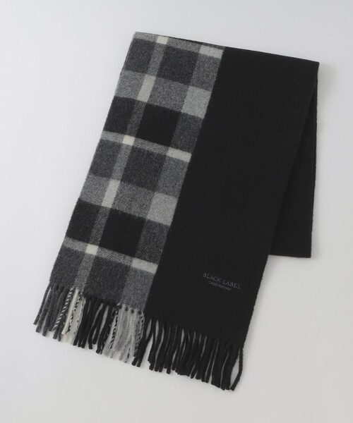 BLACK LABEL CRESTBRIDGE（ブラックレーベル・クレストブリッジ）の「【一部店舗限定】パネルクレストブリッジマフラー（マフラー・メンズ・ネイビー/グレー系その他・FREE）」の4枚目の写真