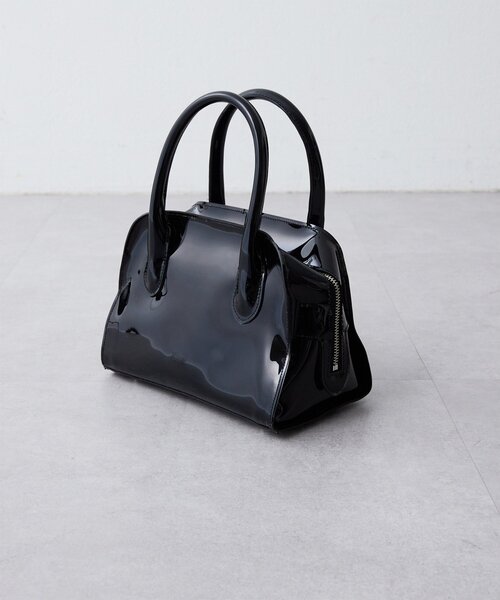 Whim Gazette（ウィムガゼット）の「【Hoaw.】PVCボストンバッグ S（ボストンバッグ・レディース・ブラック・FREE）」の7枚目の写真