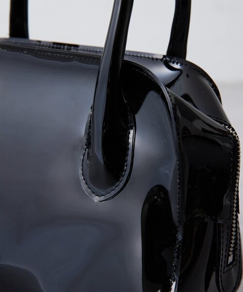 Whim Gazette（ウィムガゼット）の「【Hoaw.】PVCボストンバッグ S（ボストンバッグ・レディース・ブラック・FREE）」の10枚目の写真