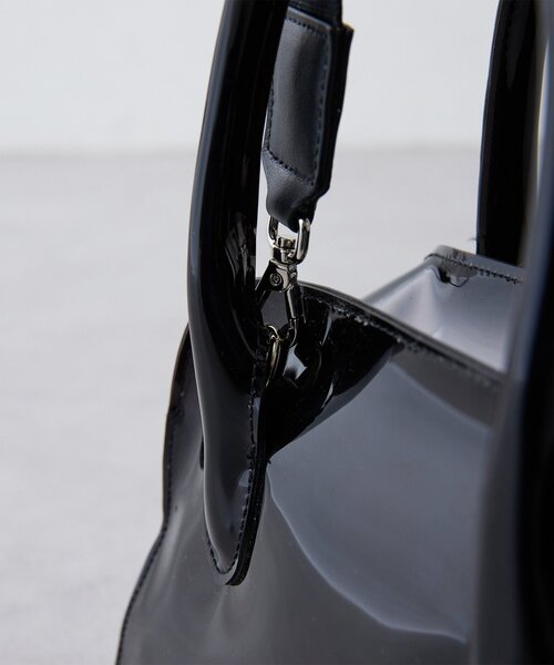 Whim Gazette（ウィムガゼット）の「【Hoaw.】PVCボストンバッグ S（ボストンバッグ・レディース・ブラック・FREE）」の14枚目の写真