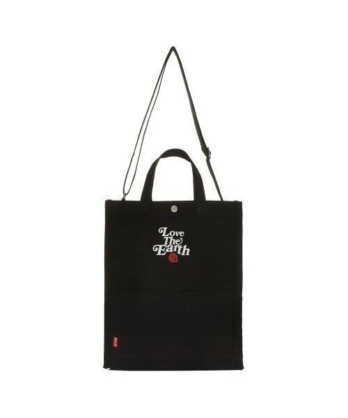 The EARTH(ジアース)の「CANVAS LTE TOTE CROSS BAG - BLACK(メッセンジャーバッグ・レディース・その他・FREE)」の1枚目の写真