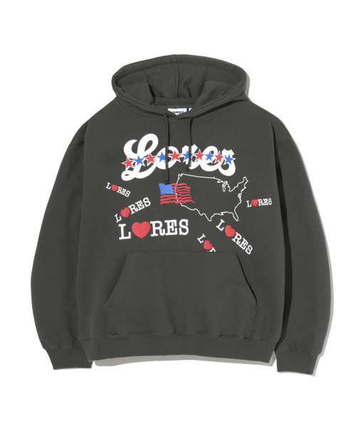 America Pullover Hoodie — Charcoal
