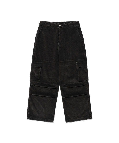 ISTKUNST(イストクンスト)の「WASHED CORDUROY CARGO PANTS_BLACK(IK2EFMPA11A)(その他パンツ・レディース・ブラック・S/M/L)」の1枚目の写真