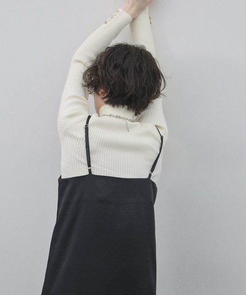 &. NOSTALGIA（アンドドットノスタルジア）の「レースアシメキャミチュニック（チュニック・レディース・ブラック・M）」の10枚目の写真