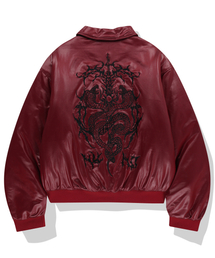 NOT4NERD（ノットフォーナード）の「2 Crossed Viper Bomber Jacket - Red（ダウンジャケット/コート）」