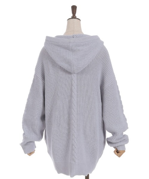 axes femme（アクシーズファム）の「はしごレースニットパーカー（カーディガン/ボレロ・レディース・キナリ/ピンク/グレー・FREE）」の19枚目の写真