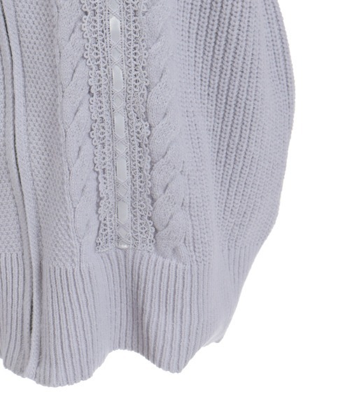 axes femme（アクシーズファム）の「はしごレースニットパーカー（カーディガン/ボレロ・レディース・キナリ/ピンク/グレー・FREE）」の21枚目の写真