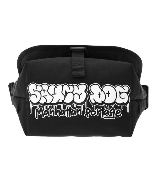 Manhattan Portage（マンハッタンポーテージ）の「NYLON MESSENGER BAG (SM) FLAPZIPPER POCKET SAUCY DOG（メッセンジャーバッグ・メンズ・ブラック・SMALL）」の5枚目の写真