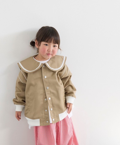LOWRYS FARM（ローリーズファーム）の「セーラーカラージャケット　643075（その他アウター・キッズ・ネイビー/ベージュ・150cm/140cm/130cm/120cm/110cm）」の11枚目の写真