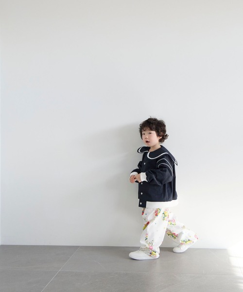 LOWRYS FARM（ローリーズファーム）の「セーラーカラージャケット　643075（その他アウター・キッズ・ネイビー/ベージュ・150cm/140cm/130cm/120cm/110cm）」の14枚目の写真