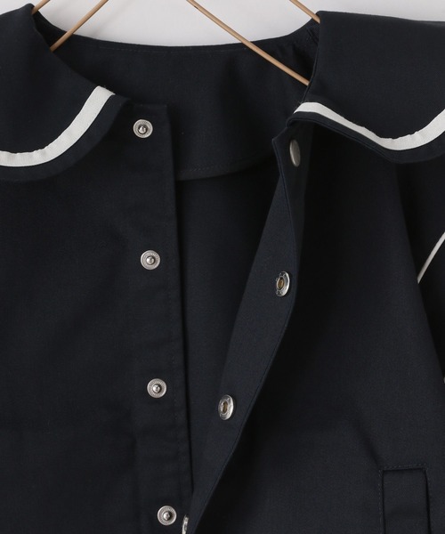 LOWRYS FARM（ローリーズファーム）の「セーラーカラージャケット　643075（その他アウター・キッズ・ネイビー/ベージュ・150cm/140cm/130cm/120cm/110cm）」の5枚目の写真