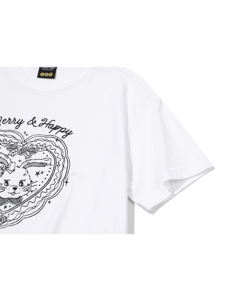 CPGN STUDIO(コンパーニョ)の「メリーハッピー クロップTシャツ ホワイト(Tシャツ/カットソー・レディース・その他・ONE SIZE)」の6枚目の写真