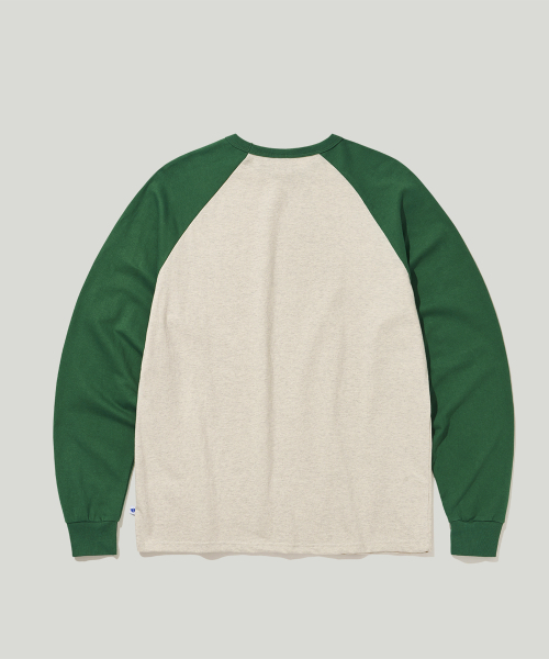 EASTGATE(イーストゲート)の「ヘリテージラグランロングスリーブグリーン(Tシャツ/カットソー・レディース・その他・SMALL/MEDIUM/LARGE/X-LARGE)」の2枚目の写真