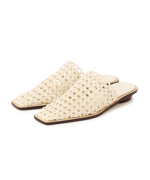 SALON adam et rope'(サロン アダム エ ロペ)の「【W S(ドゥーブル)】メッシュミュール(サンダル・レディース・ブラック/ベージュ・38/37/36)」の12枚目の写真