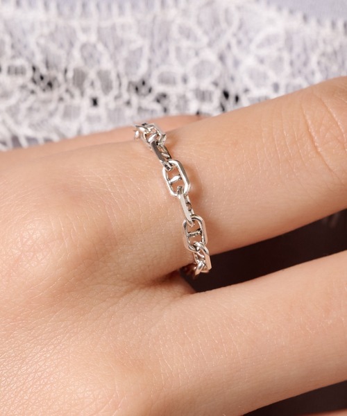 PHILIPPE AUDIBERT(フィリップ オーディベール)の「【PHILIPPE AUDIBERT】Enara ring アンカーチェーンリング BG6892 AR(リング・レディース・シルバー・FREE)」の6枚目の写真