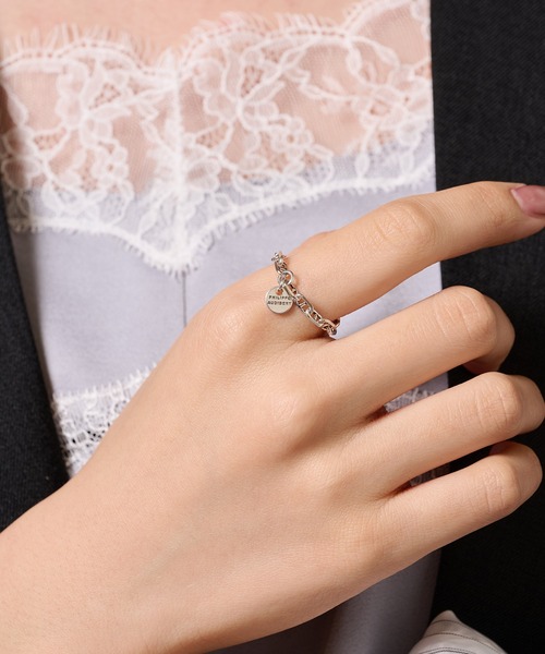 PHILIPPE AUDIBERT(フィリップ オーディベール)の「【PHILIPPE AUDIBERT】Enara ring アンカーチェーンリング BG6892 AR(リング・レディース・シルバー・FREE)」の2枚目の写真