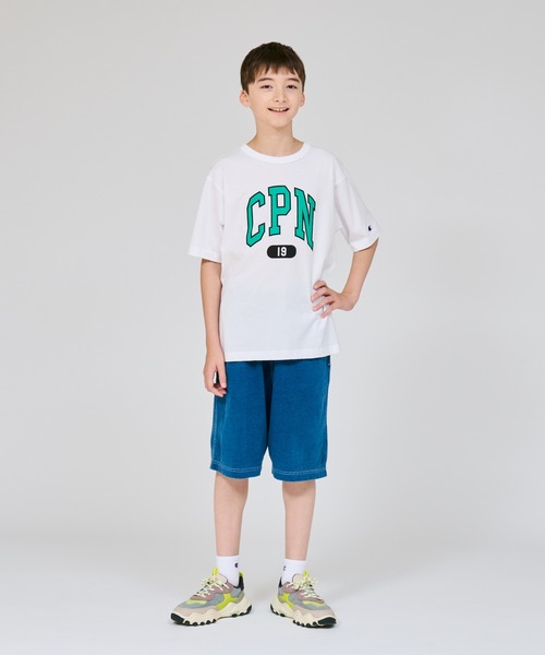 Champion(チャンピオン)の「【Champion/チャンピオン】キッズ ショートスリーブTシャツ(Tシャツ/カットソー・キッズ・ホワイト/ブラック系その他/オートミール/ブルー系その他2・160/150/140/130/120/100/110)」の9枚目の写真