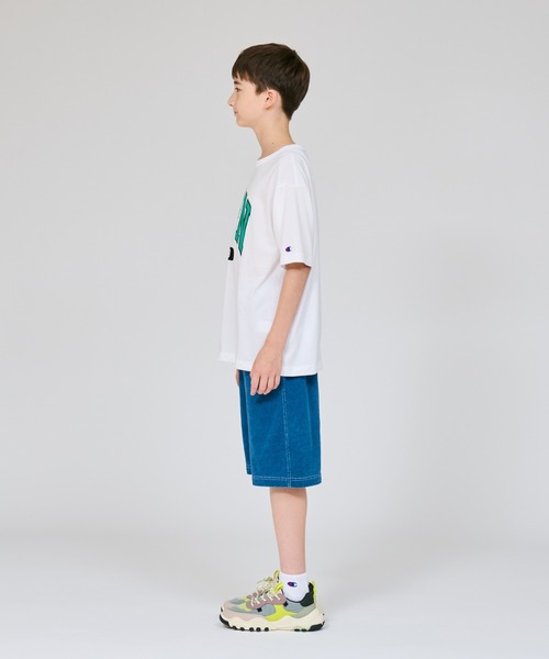 Champion(チャンピオン)の「【Champion/チャンピオン】キッズ ショートスリーブTシャツ(Tシャツ/カットソー・キッズ・ホワイト/ブラック系その他/オートミール/ブルー系その他2・160/150/140/130/120/100/110)」の10枚目の写真