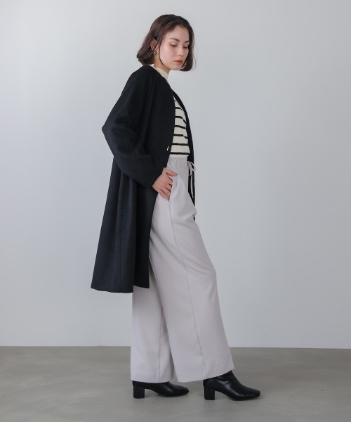 Bou Jeloud（ブージュルード）の「２ＷＡＹフルダルパンツ（その他パンツ・レディース・ネイビー/グレイッシュベージュ・38）」の8枚目の写真