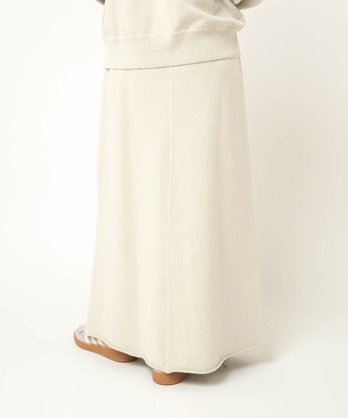 RNA-N（アールエヌエーエヌ）の「G1102 トンプキン裏毛ロングスカート（スカート・レディース・グリーン/ライトグレー/スミクロ・FREE）」の21枚目の写真