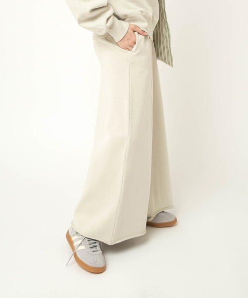 RNA-N（アールエヌエーエヌ）の「G1102 トンプキン裏毛ロングスカート（スカート・レディース・グリーン/ライトグレー/スミクロ・FREE）」の20枚目の写真