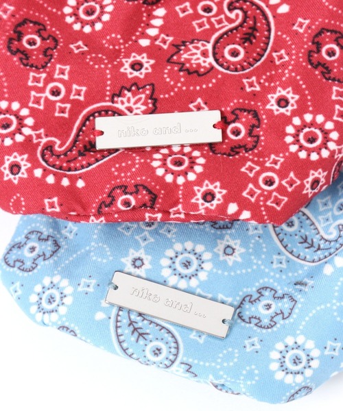 niko and...（ニコアンド）の「バンダナ巾着チャーム（チャーム・レディース・レッド/ブラック/ライトブルー・0）」の9枚目の写真