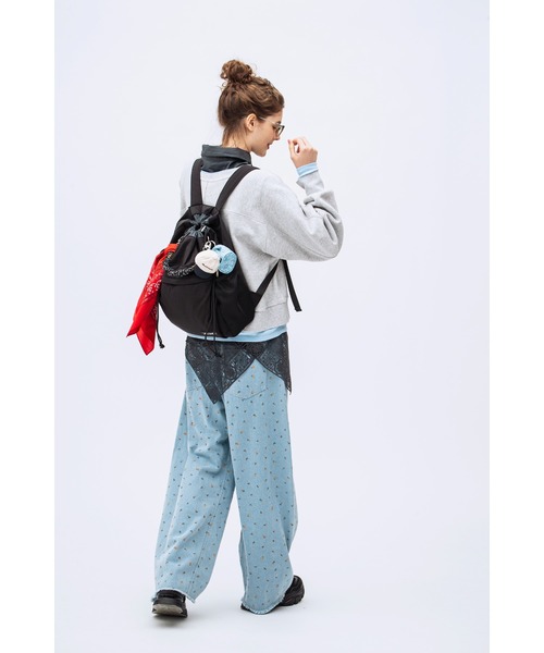 niko and...（ニコアンド）の「バンダナ巾着チャーム（チャーム・レディース・レッド/ブラック/ライトブルー・0）」の4枚目の写真