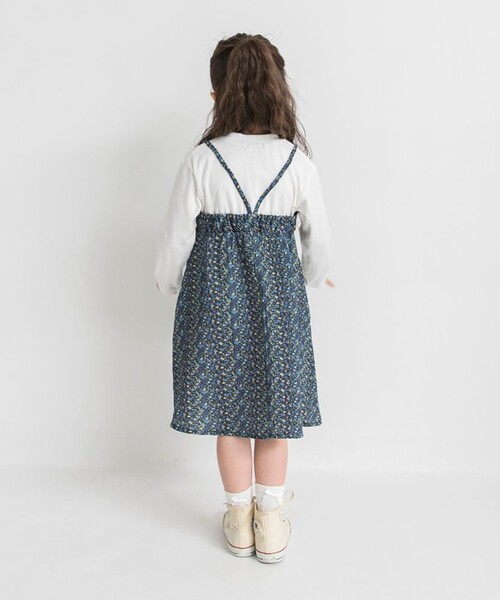 BRANSHES(ブランシェス)の「キャミドッキングワンピース(ワンピース・キッズ・ブルー/ピンク・150/120/100/130/90/140/80/110)」の6枚目の写真